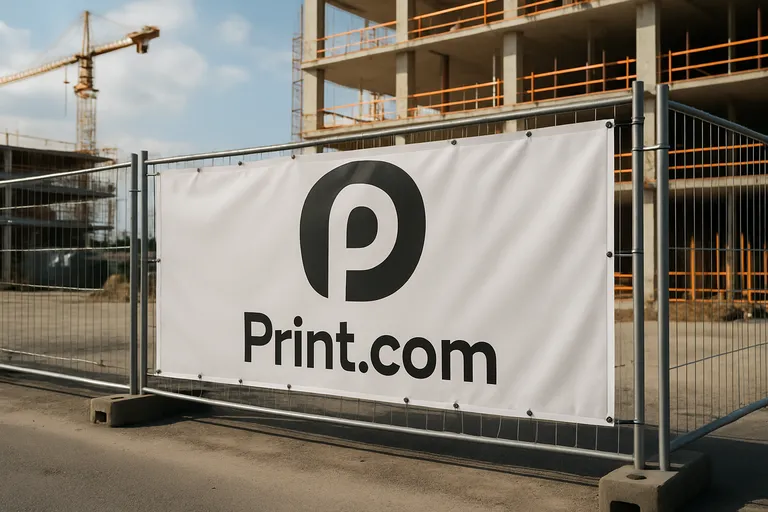 Een professionele uitstraling met bouwhekdoeken van Print.com