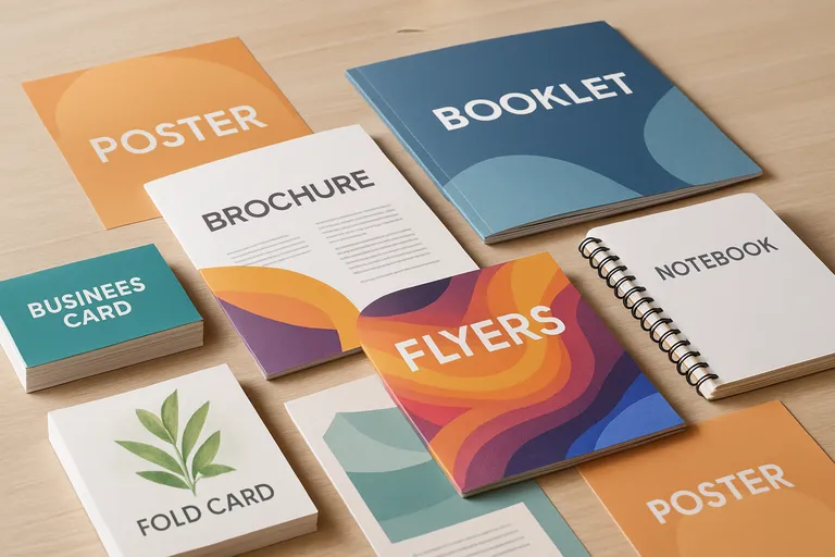 Brede selectie aan drukwerkproducten