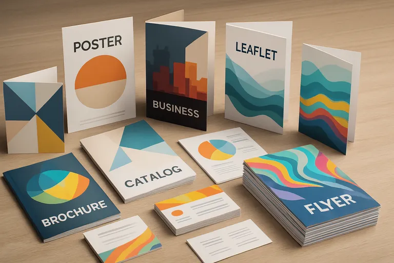 Brede selectie aan drukwerkproducten