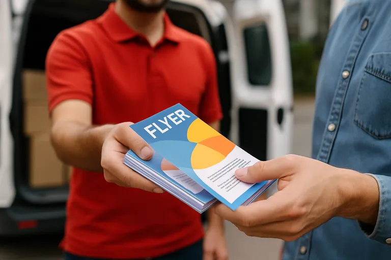 Snelle levering en spoedopties voor flyers