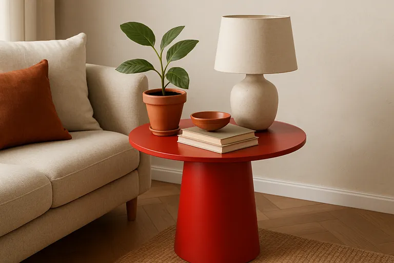 Stylingtips voor de rode bijzettafel