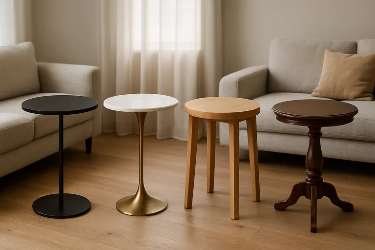 Verschillende stijlen in de bijzettafel collectie